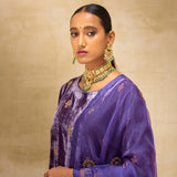 SILK VELVET TUNIC TROUSER SET