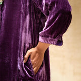 SILK VELVET TUNIC TROUSER SET