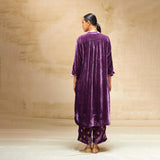 SILK VELVET TUNIC TROUSER SET