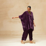 SILK VELVET TUNIC TROUSER SET