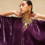 SILK VELVET TUNIC TROUSER SET