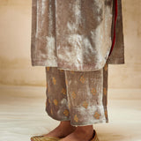 SILK VELVET TUNIC TROUSER SET