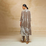 SILK VELVET TUNIC TROUSER SET