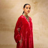 SILK VELVET TUNIC TROUSER SET