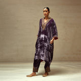 SILK VELVET TUNIC TROUSER SET