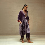 SILK VELVET TUNIC TROUSER SET
