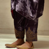 SILK VELVET TUNIC TROUSER SET