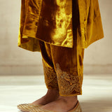 SILK VELVET TUNIC TROUSER SET