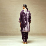 SILK VELVET TUNIC TROUSER SET