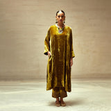 SILK VELVET TUNIC TROUSER SET