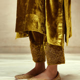 SILK VELVET TUNIC TROUSER SET