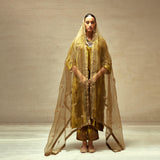 SILK VELVET TUNIC TROUSER SET