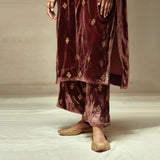 SILK VELVET TUNIC TROUSER SET