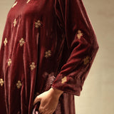 SILK VELVET TUNIC TROUSER SET