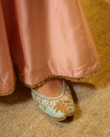 EMBROIDERED TUNIC TROUSER SET- BLUSH