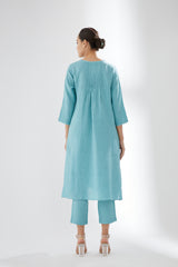 Tunic With Rounded Hem With Pants