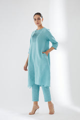 Rounded Hem Tunic with Pants