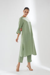Tunic with Rounded Hem With Pants