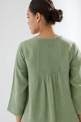Tunic With Rounded Hem With Pants