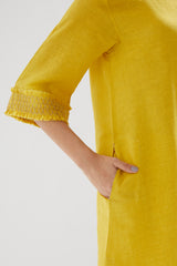 Tunic With Hand Smocked Cuffs With Pants