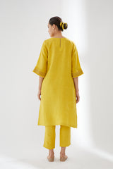 Tunic With Hand Smocked Cuffs With Pants