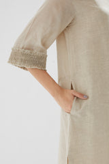 Tunic With Hand Smocked Cuffs With Pants