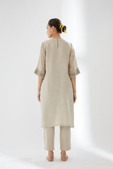 Tunic With Hand Smocked Cuffs With Pants