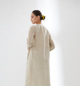 Button-up Tunic with Striped Pants