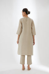 Rounded Hem Tunic With Pants