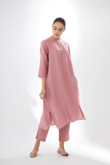 Tunic with Rounded Hem, With Pants