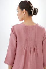 Tunic With Rounded Hem With Pants