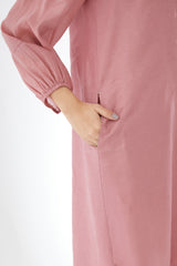 Button-up Balloon Sleeve Tunic With Pants
