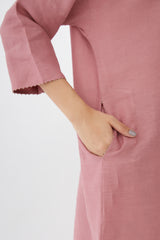 Rounded Hem Tunic With Tunic