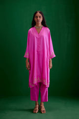 EMBROIDERED TUNIC TROUSER SET