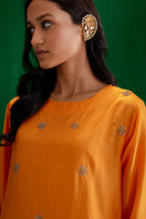 EMBROIDERED TUNIC TROUSER SET