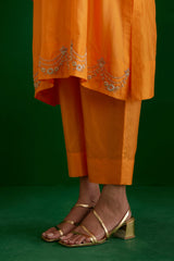 EMBROIDERED TUNIC TROUSER SET