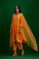 EMBROIDERED TUNIC TROUSER SET