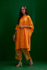 EMBROIDERED TUNIC TROUSER SET