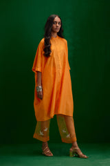 EMBROIDERED TUNIC TROUSER SET