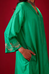 EMBROIDERED TUNIC TROUSER SET