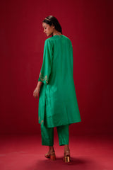 EMBROIDERED TUNIC TROUSER SET