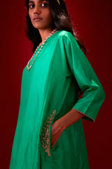 EMBROIDERED TUNIC TROUSER SET