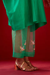 EMBROIDERED TUNIC TROUSER SET