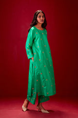 EMBROIDERED TUNIC TROUSER SET