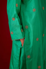 EMBROIDERED TUNIC TROUSER SET