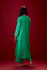 EMBROIDERED TUNIC TROUSER SET