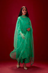 EMBROIDERED TUNIC TROUSER SET