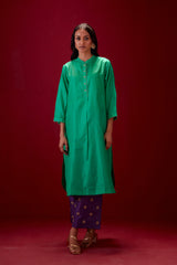 EMBROIDERED TUNIC TROUSER SET