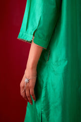 EMBROIDERED TUNIC TROUSER SET