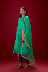 EMBROIDERED TUNIC TROUSER SET